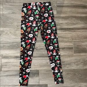 Christmas dog leggings
